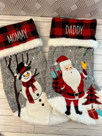 Set of 4 Personalized Christmas Stockings