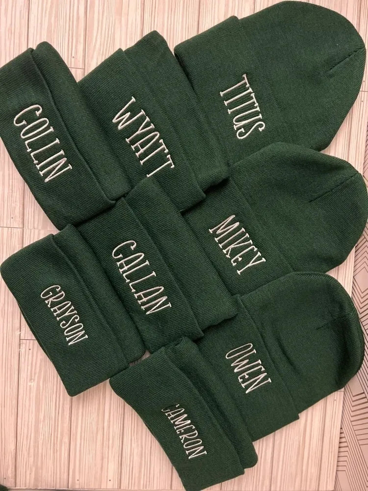 Personalized Team Beanies (set of 8)