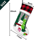 Set of 4 Personalized Christmas Stockings