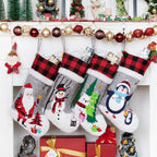 Set of 4 Personalized Christmas Stockings